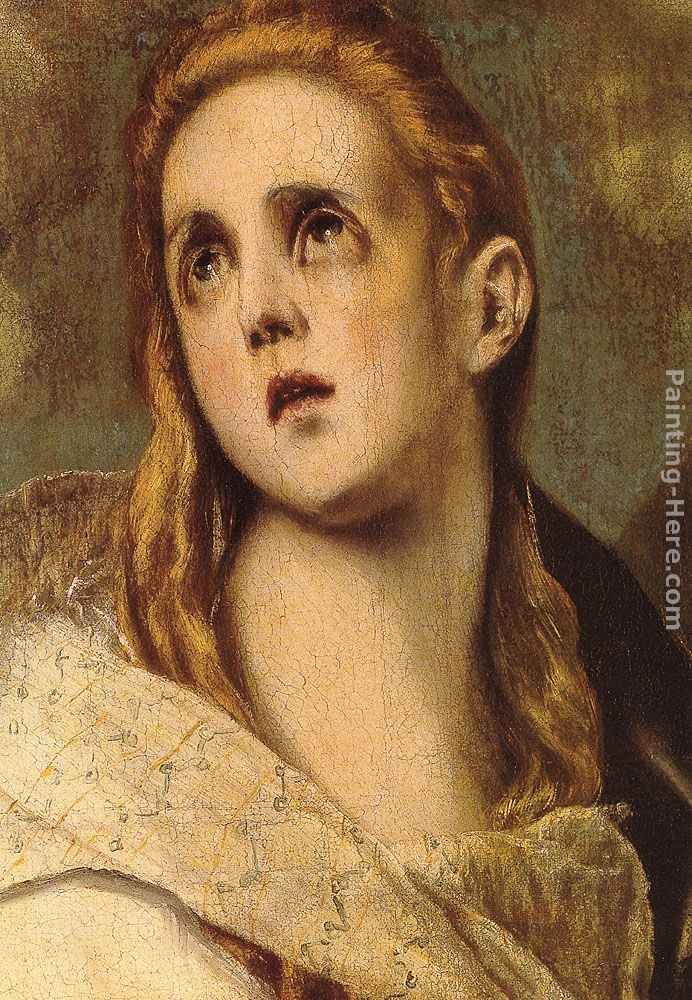 El Greco The Penitent Magdalene [detail]